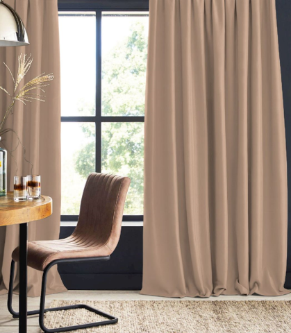 Verdunklungsvorhang beige braun Corin 